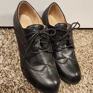 Black Unbranded Oxfords